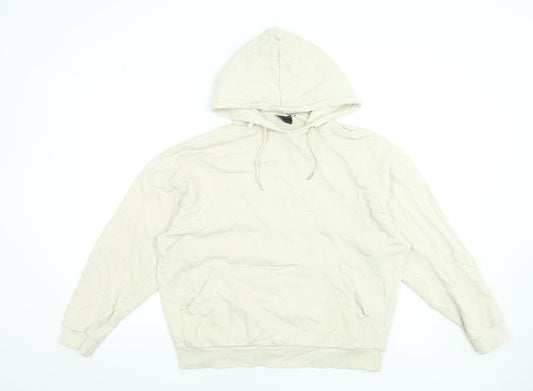 Womens UK Size S ASOS Beige Pullover Hoodie
