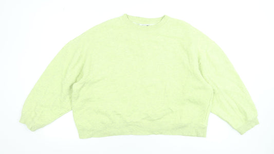 Womens UK Size S Topshop Green Pullover Sweatshirt