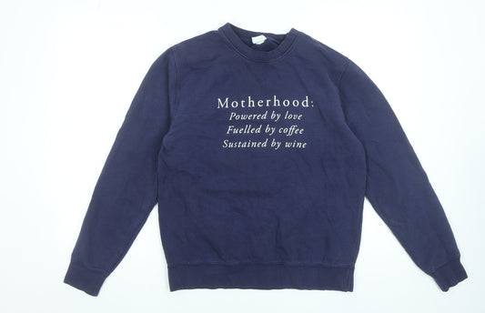 Womens UK Size M Ellie Ellie Blue Pullover Sweatshirt