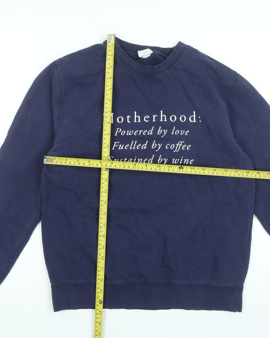 Womens UK Size M Ellie Ellie Blue Pullover Sweatshirt