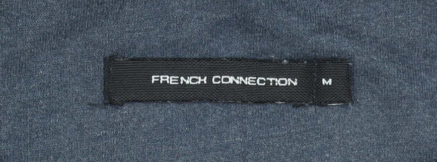 Mens UK Size M French Connection Grey Full Zip Hoodie