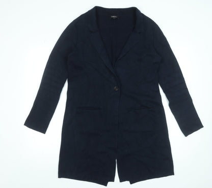 Womens UK Size 12 Caroll Blue Overcoat