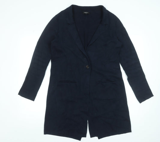 Womens UK Size 12 Caroll Blue Overcoat