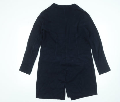 Womens UK Size 12 Caroll Blue Overcoat