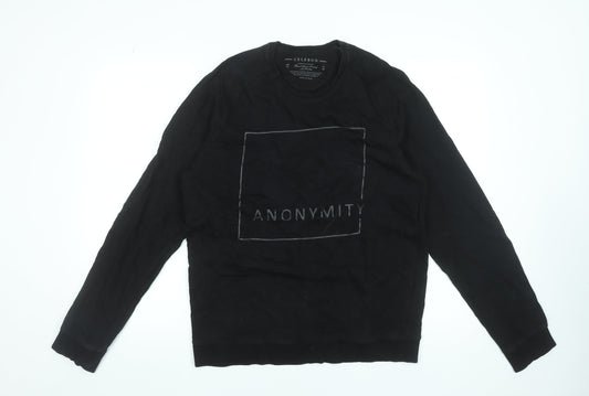 Mens UK Size XL Celebon Black Pullover Sweatshirt