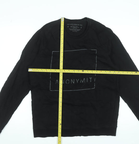 Mens UK Size XL Celebon Black Pullover Sweatshirt