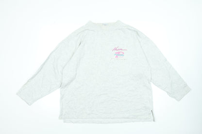 Womens UK Size XL US Basic Grey Basic T-Shirt