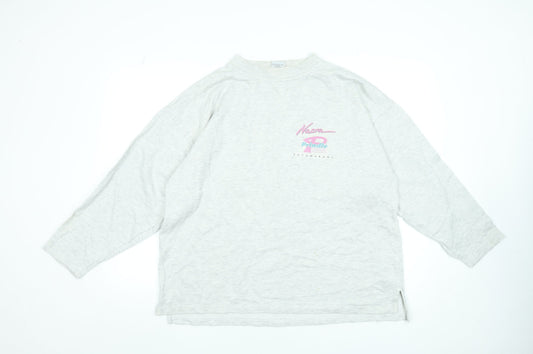 Womens UK Size XL US Basic Grey Basic T-Shirt