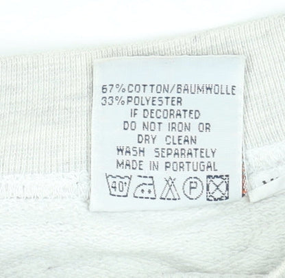 Womens UK Size XL US Basic Grey Basic T-Shirt