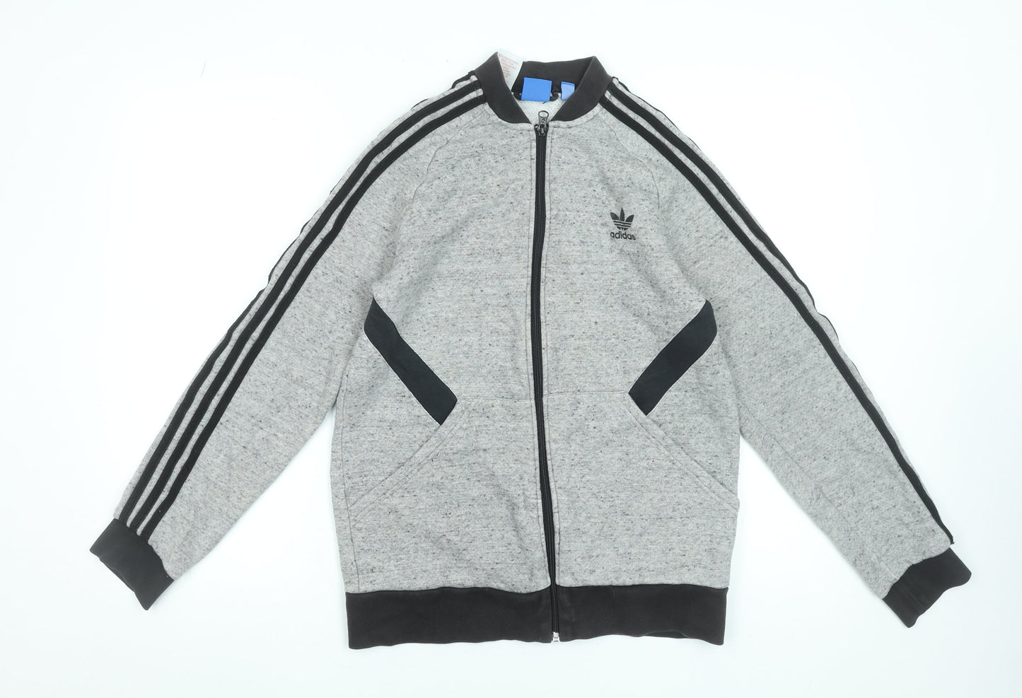 Teens UK Size XL adidas Grey Full Zip Sweatshirt