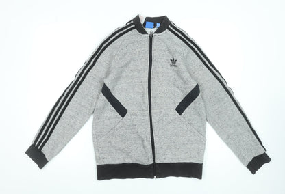 Teens UK Size XL adidas Grey Full Zip Sweatshirt