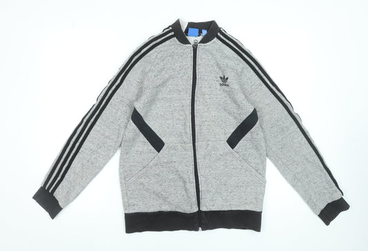 Teens UK Size XL adidas Grey Full Zip Sweatshirt