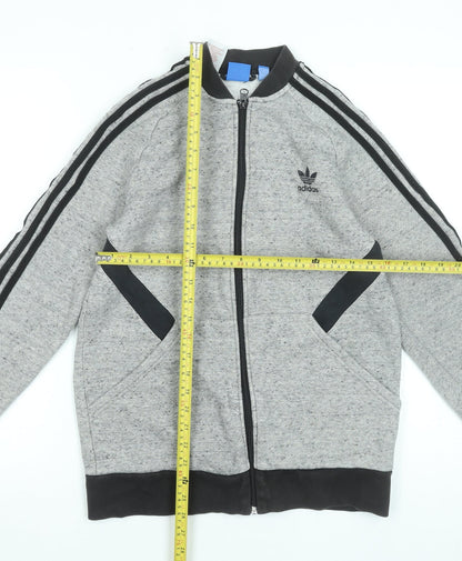Teens UK Size XL adidas Grey Full Zip Sweatshirt