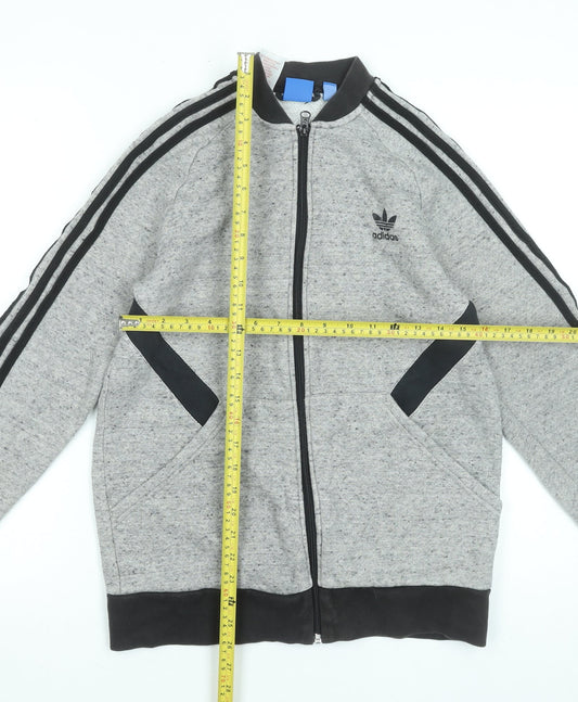 Teens UK Size XL adidas Grey Full Zip Sweatshirt