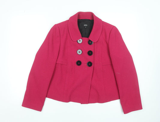Womens UK Size 14 Marks and Spencer Pink Basic Jacket
