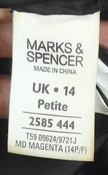 Womens UK Size 14 Marks and Spencer Pink Basic Jacket