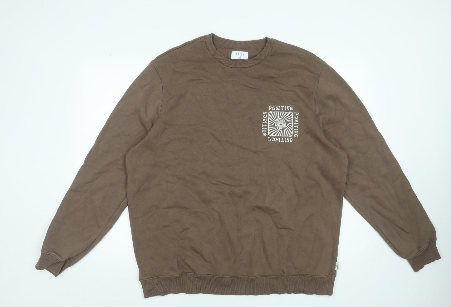 Womens UK Size 3XL Easy Brown Pullover Sweatshirt