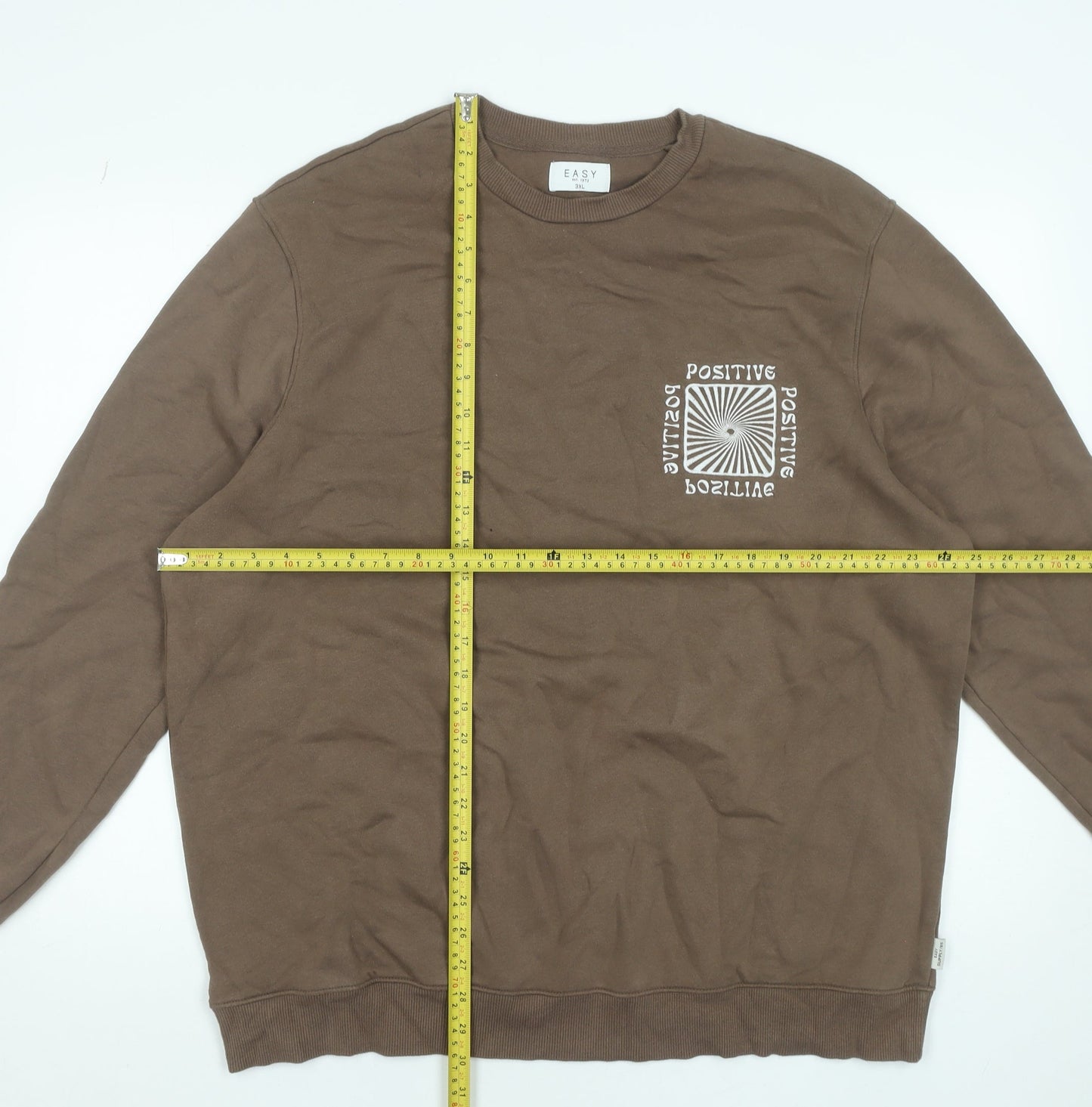 Womens UK Size 3XL Easy Brown Pullover Sweatshirt