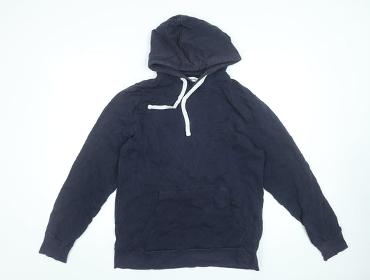 Mens UK Size L JACK & JONES Blue Pullover Hoodie