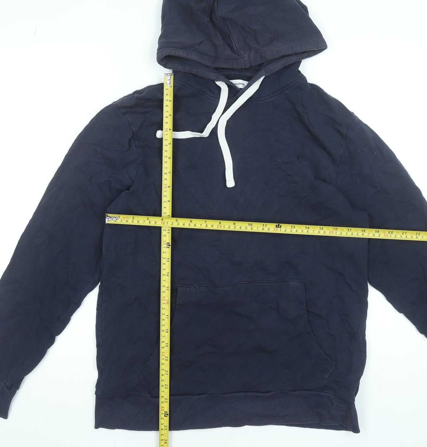 Mens UK Size L JACK & JONES Blue Pullover Hoodie