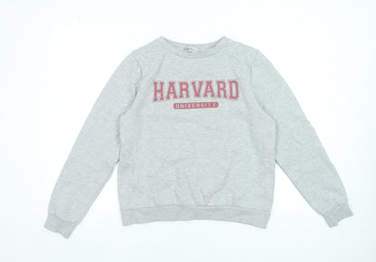 Womens UK Size 12 Pebble Bay Grey Pullover Sweatshirt