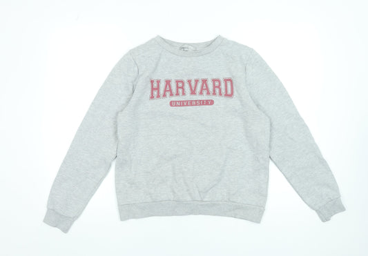 Womens UK Size 12 Pebble Bay Grey Pullover Sweatshirt