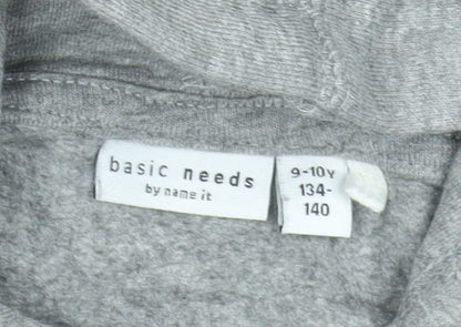 Boys UK Size 9-10 Years name it Grey Pullover Hoodie