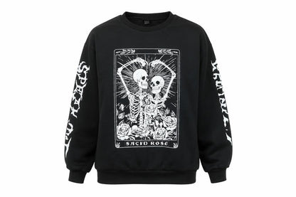Womens UK Size XS SheIn Black Pullover Sweatshirt