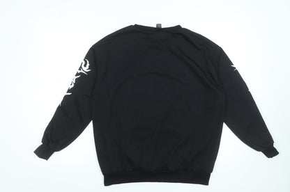 SHEIN Women's Black Skeleton Graphic Pullover Sweatshirt XS