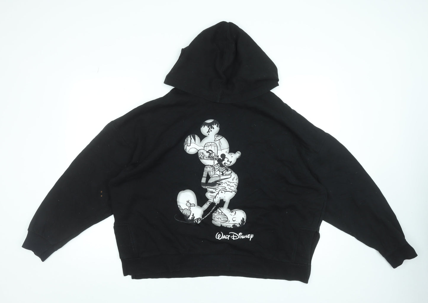 Womens UK Size L Disney Black Pullover Hoodie