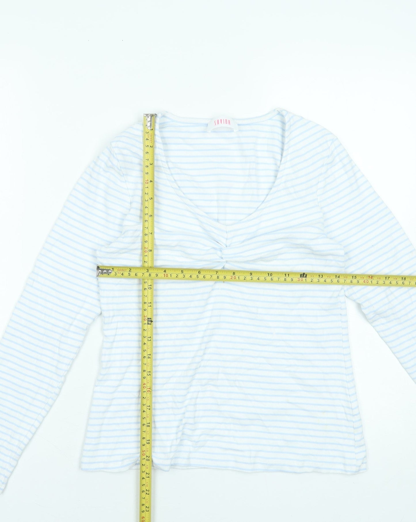Womens UK Size 16 Savida White Basic T-Shirt