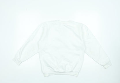 Brand Alliance Boys White Stranger Things XL Pullover Fleece Sweatshirt