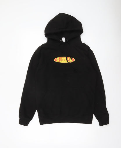 Mens UK Size S Just Hoods Black Pullover Hoodie