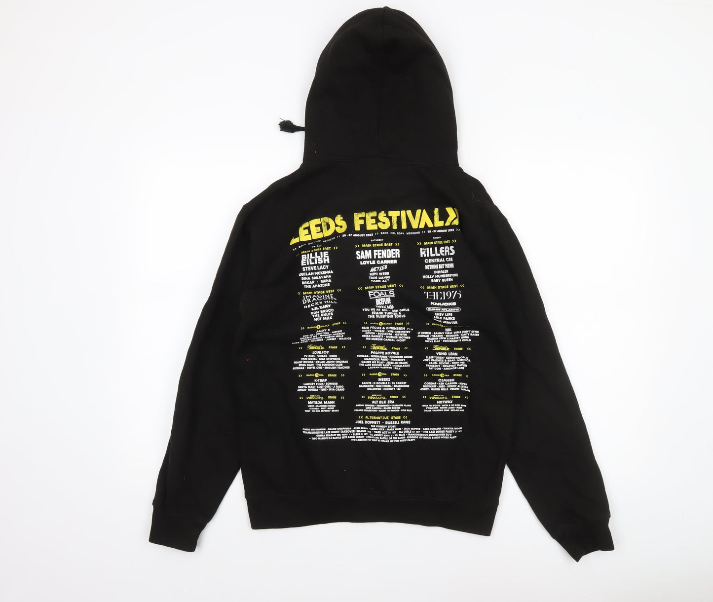 Mens UK Size S Just Hoods Black Pullover Hoodie