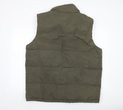 Primark Mens Green 2XL Puffer Waistcoat Gilet Lightweight Lined