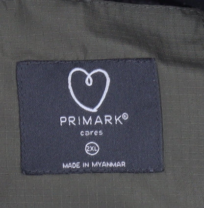 Primark Mens Green 2XL Puffer Waistcoat Gilet Lightweight Lined