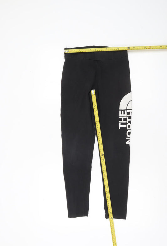 The North Face Girls Black Ankle Leggings Size L Cotton Stretch Outdoor