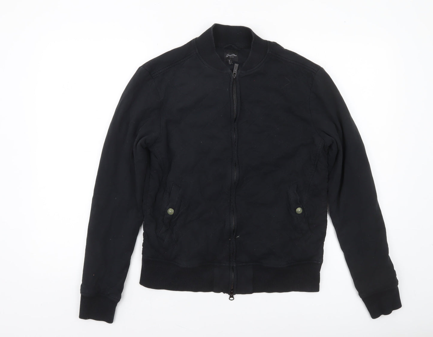 Mens UK Size S Good Man Brand Black Bomber Jacket