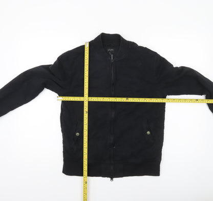 Mens UK Size S Good Man Brand Black Bomber Jacket