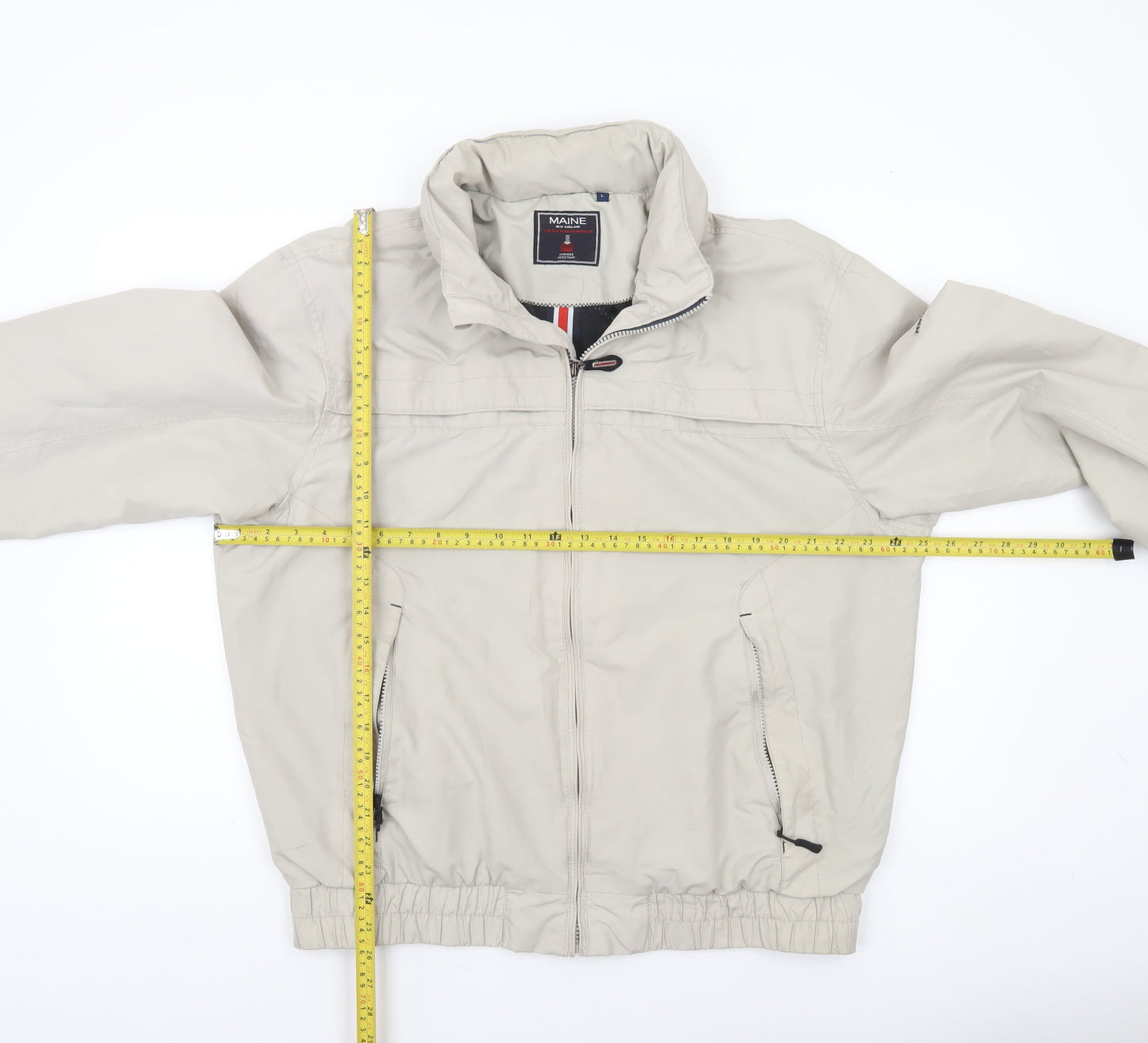 Mens UK Size L Maine New England Beige Basic Jacket