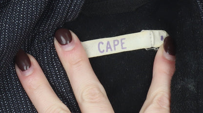 Womens UK Size 8 CAPE Black Soft Shell