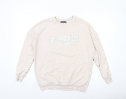 Womens UK Size S Mint Velvet Beige Pullover Sweatshirt