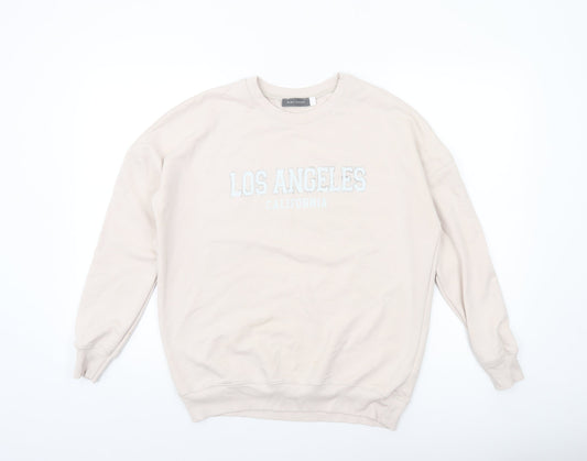 Womens UK Size S Mint Velvet Beige Pullover Sweatshirt