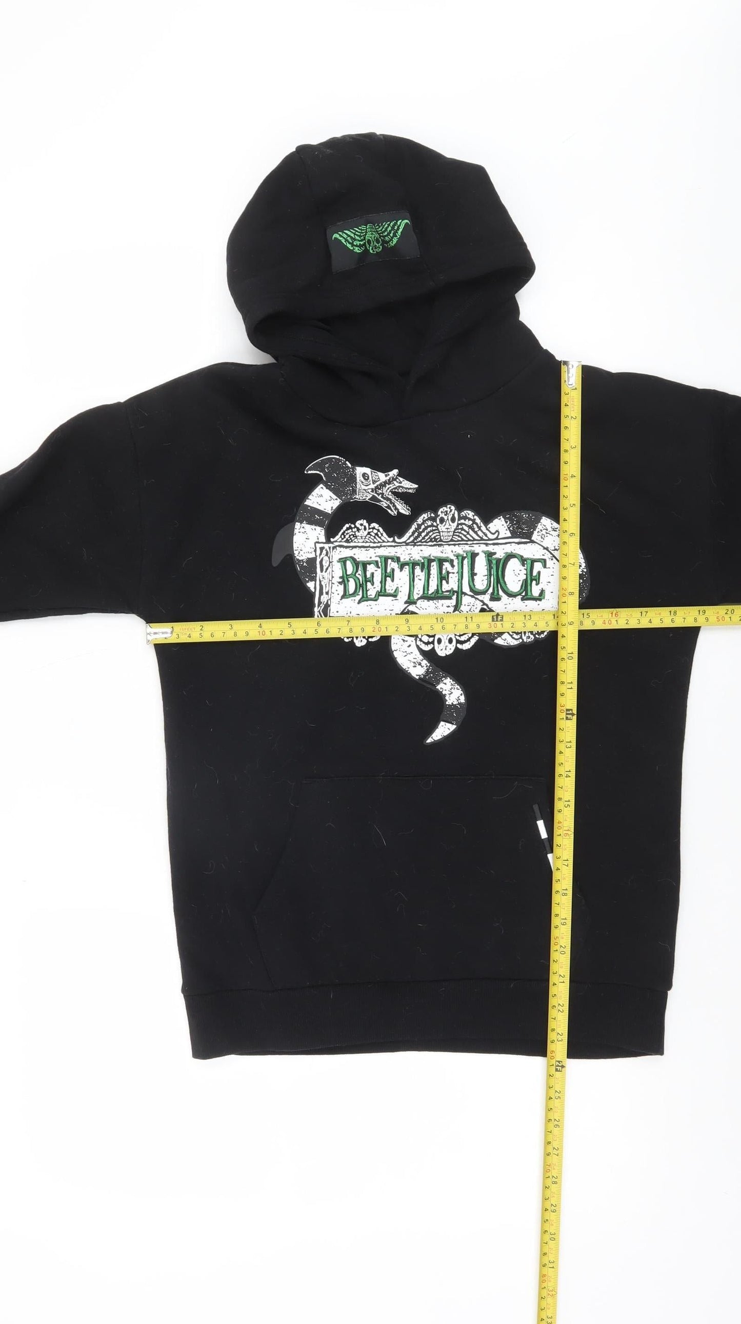 Boys UK Size 12-13 Years Beetlejuice Black Pullover Hoodie