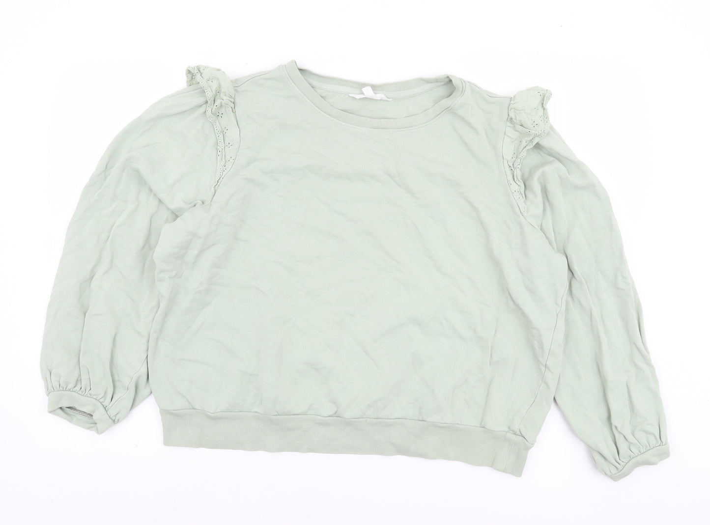 Womens UK Size 16 Marks and Spencer Green Pullover Sweatshirt