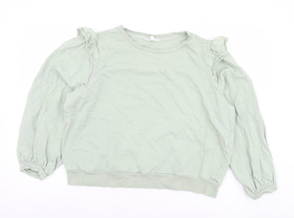 Womens UK Size 16 Marks and Spencer Green Pullover Sweatshirt