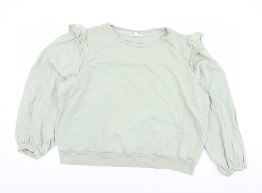 Womens UK Size 16 Marks and Spencer Green Pullover Sweatshirt