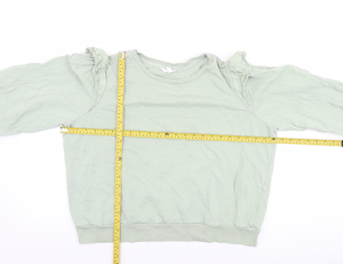 Womens UK Size 16 Marks and Spencer Green Pullover Sweatshirt