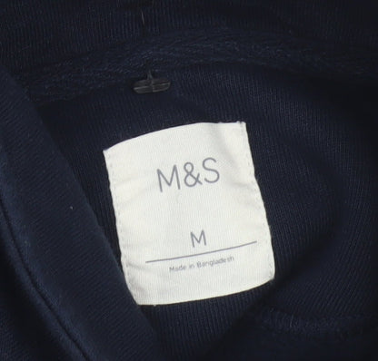 Mens UK Size M Marks and Spencer Multicoloured 1/2 Zip Sweatshirt