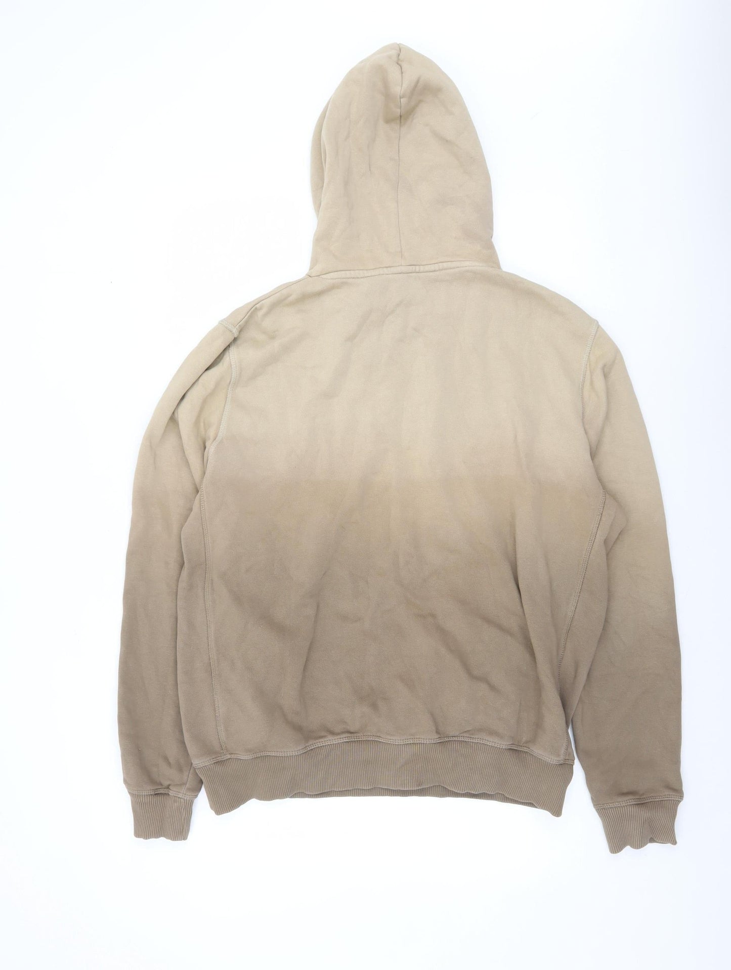 Mens UK Size M NEXT Beige Pullover Hoodie